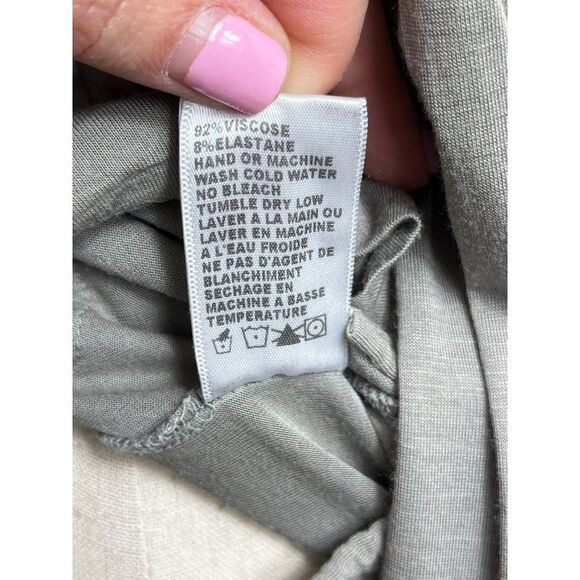 Standard James Perse Tissue Button Up Front Pockets Cardigan Gray Womens 0 XS - Picture 8 of 10